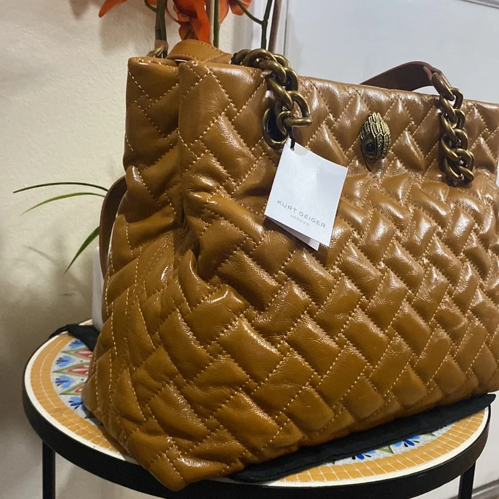 Kurt Geiger Kensington Quilted Leather Tote - Picture 4 of 13